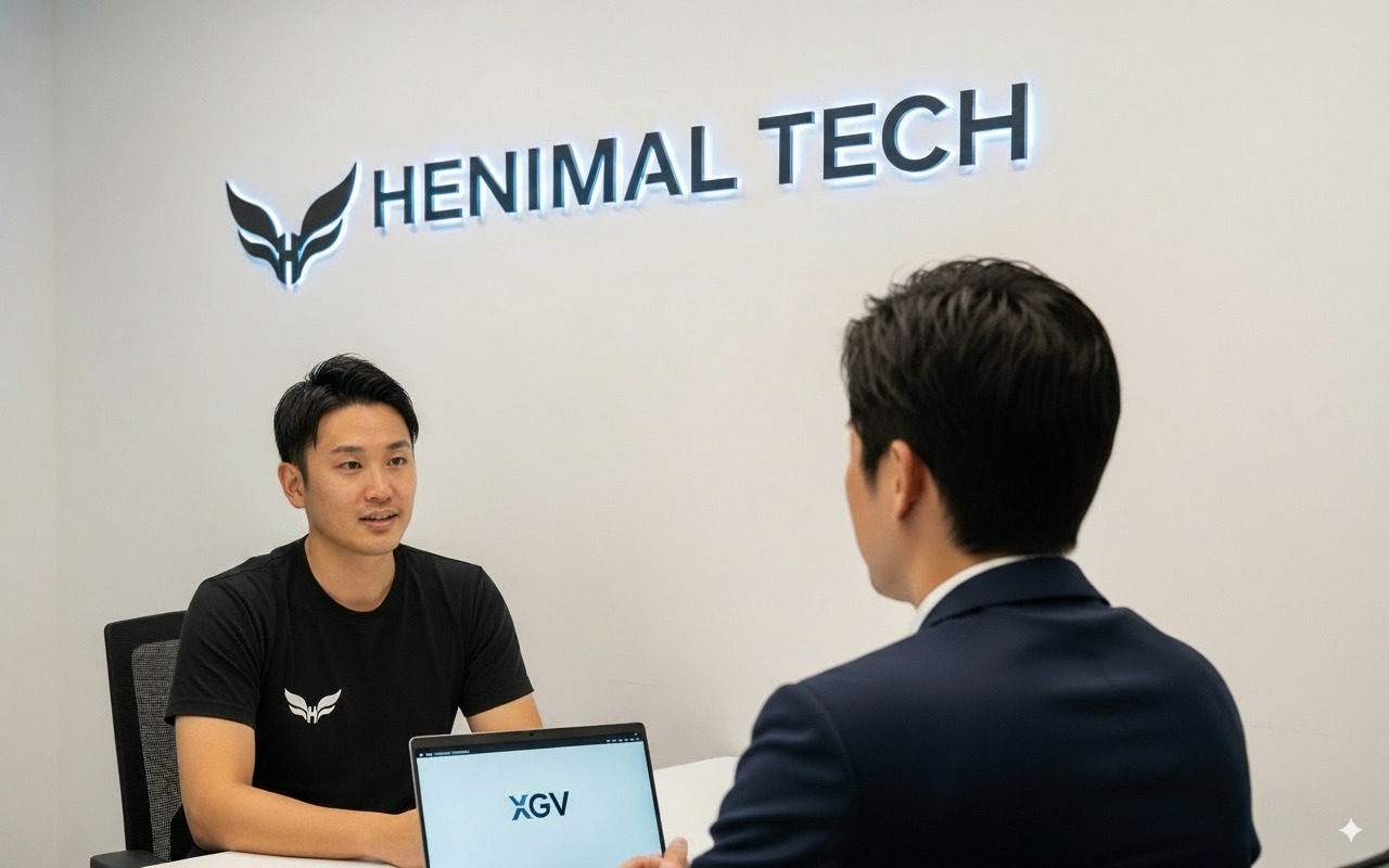 A Henimal Tech consultation in a professional workspace
